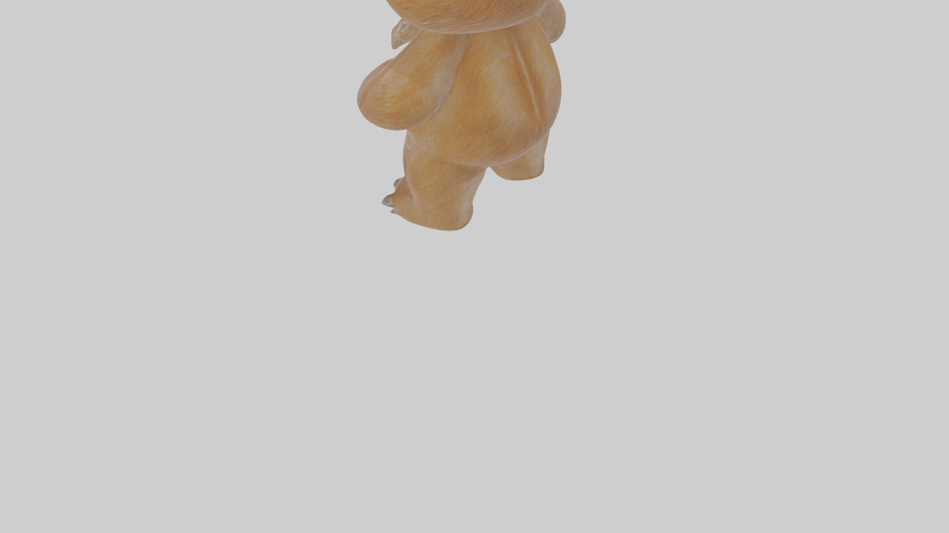 Cartoon Grizzly Bear Low-poly 3D model_5