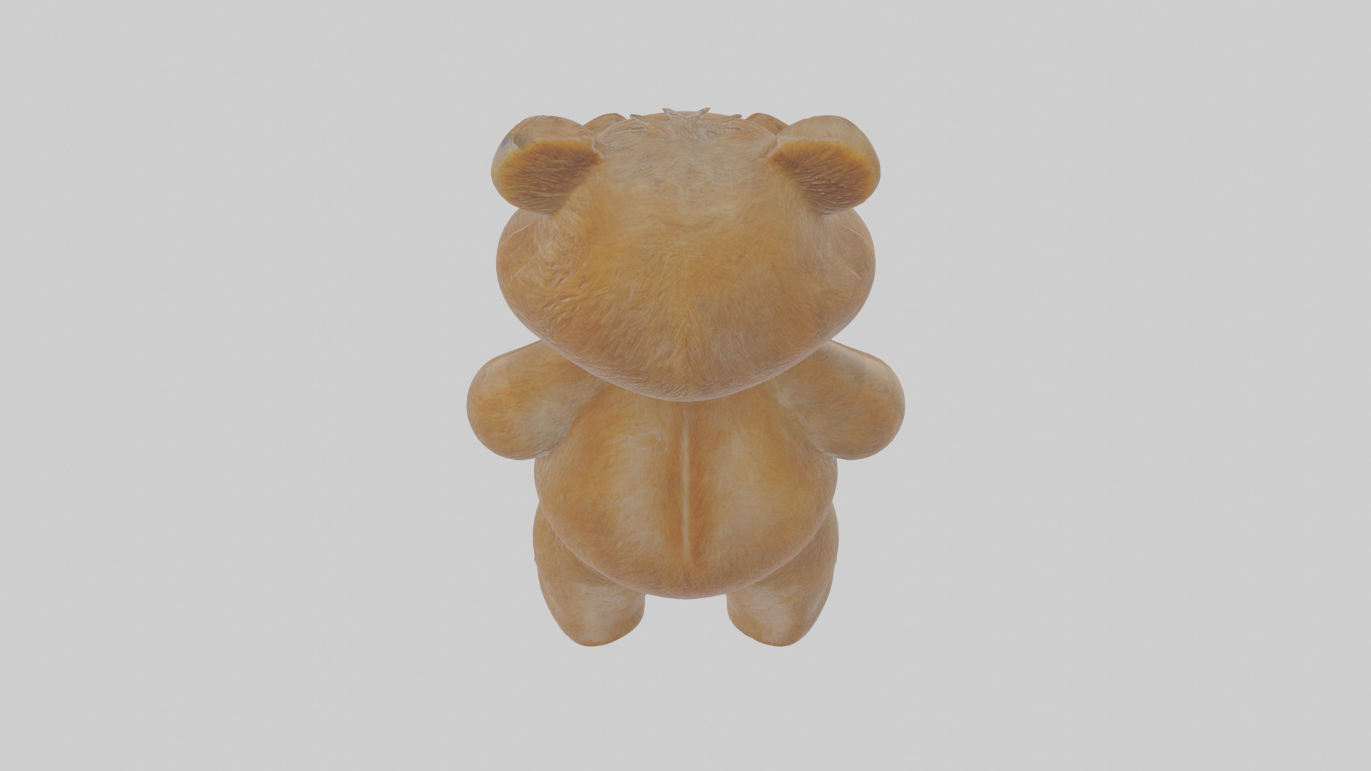 Cartoon Grizzly Bear Low-poly 3D model_24