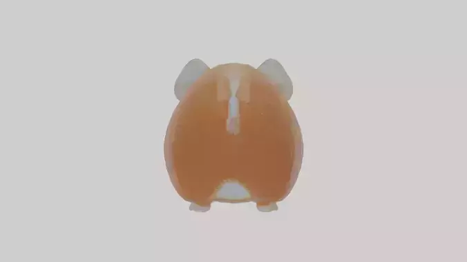 Cartoon Guinea Pig Low-poly 3D model