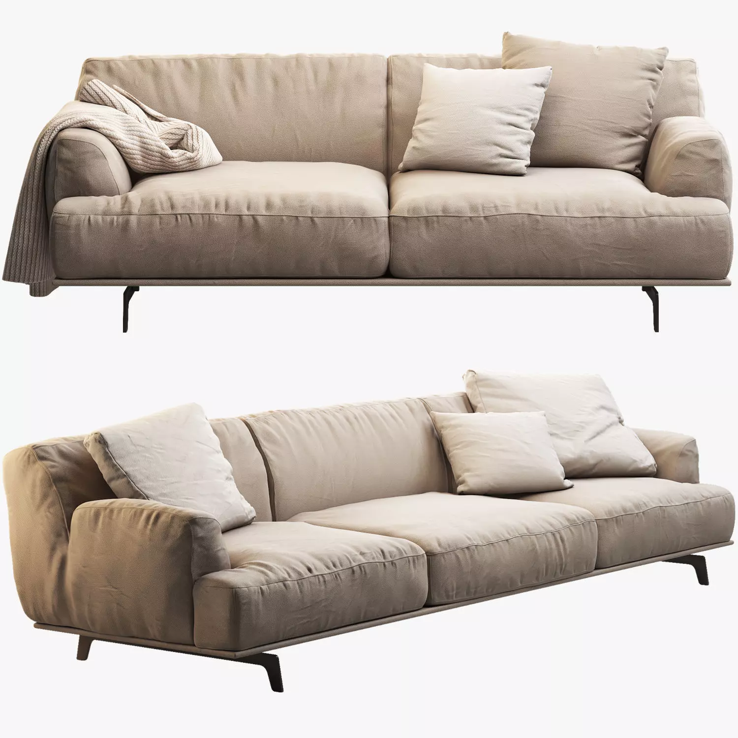 Poliform Tribeca sofas 3D model