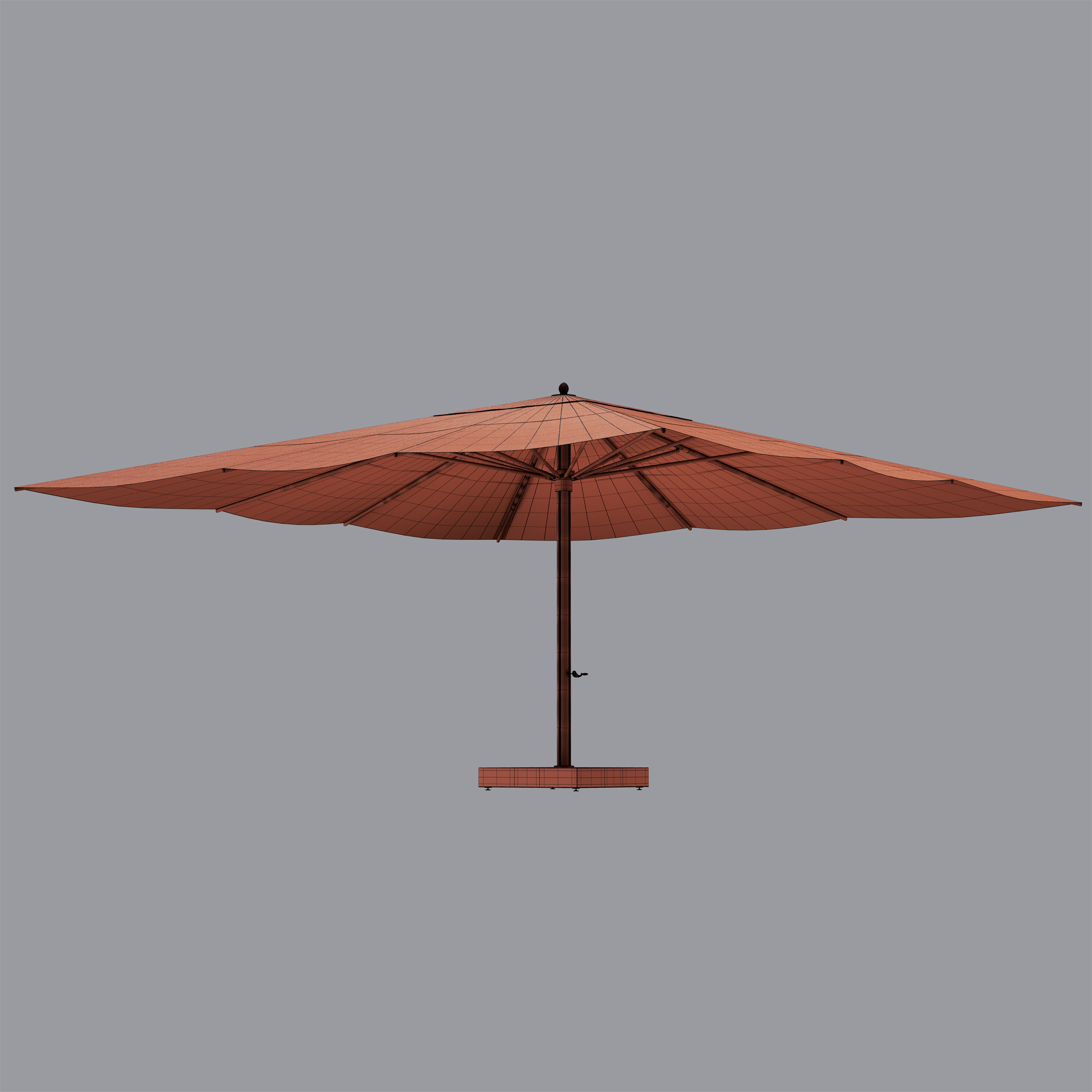 Ocean Master Classic Square Parasol 3D model_6
