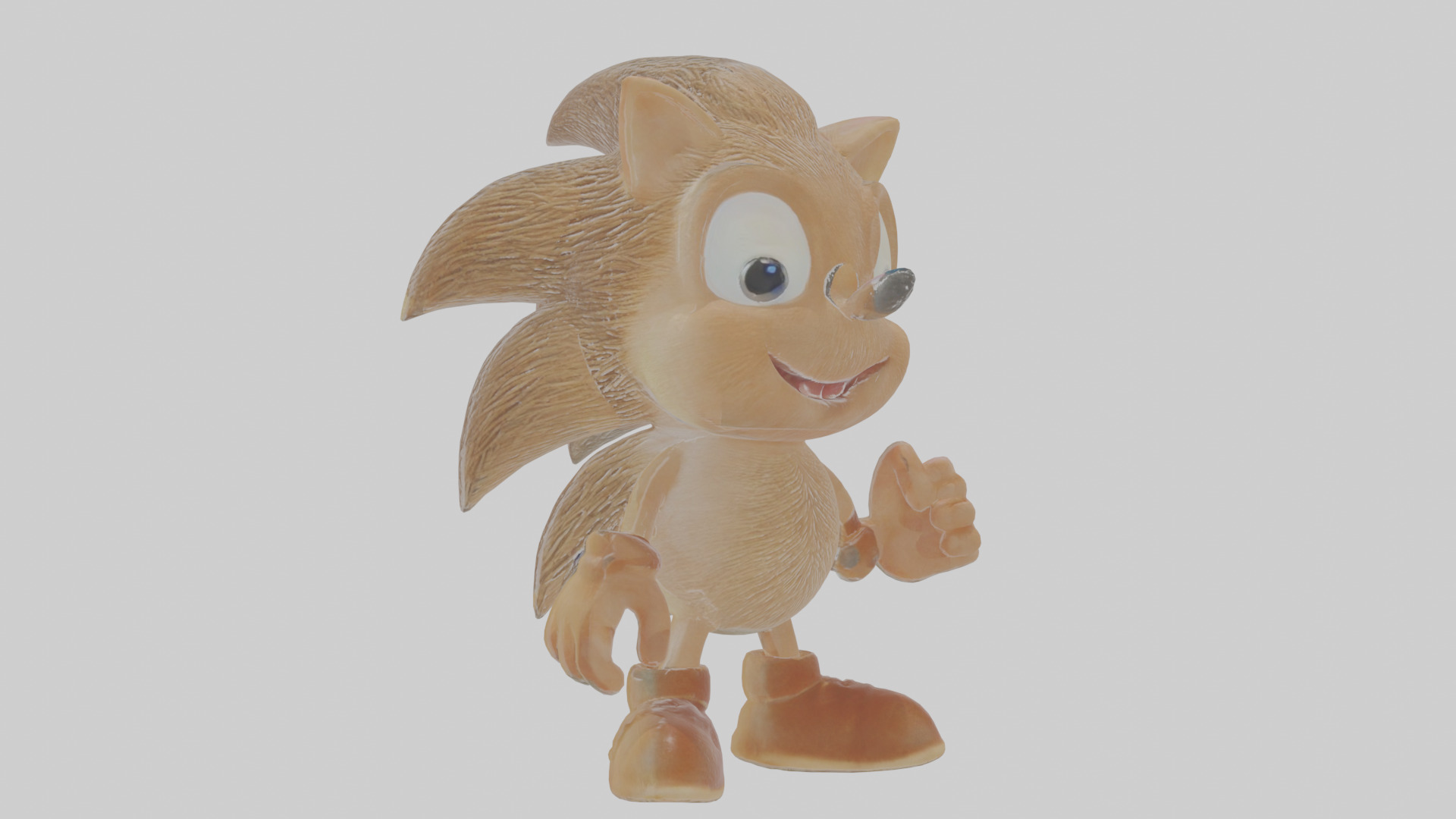 Cartoon Hedgehog Low-poly 3D model_17