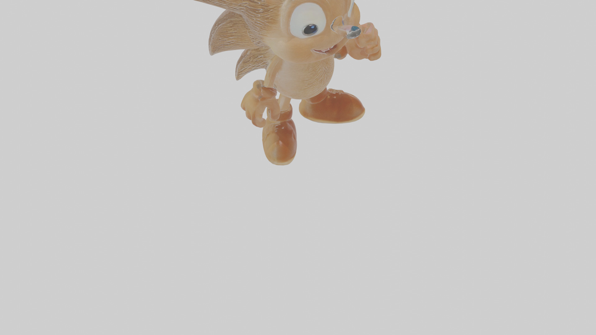 Cartoon Hedgehog Low-poly 3D model_9