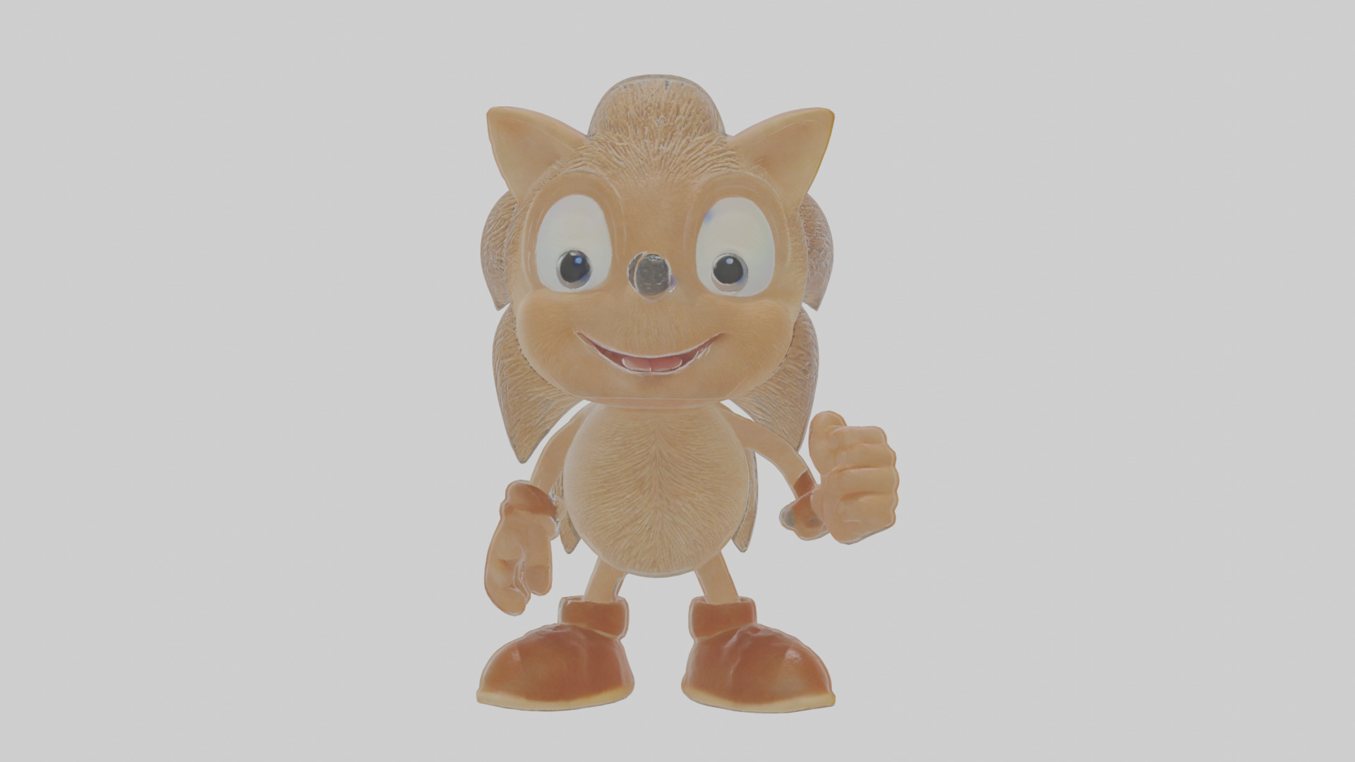 Cartoon Hedgehog Low-poly 3D model_13