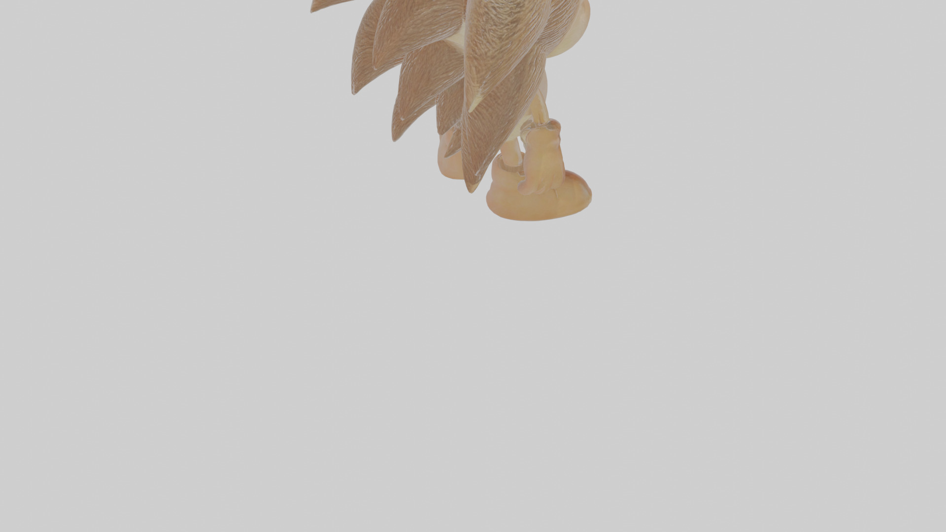 Cartoon Hedgehog Low-poly 3D model_6