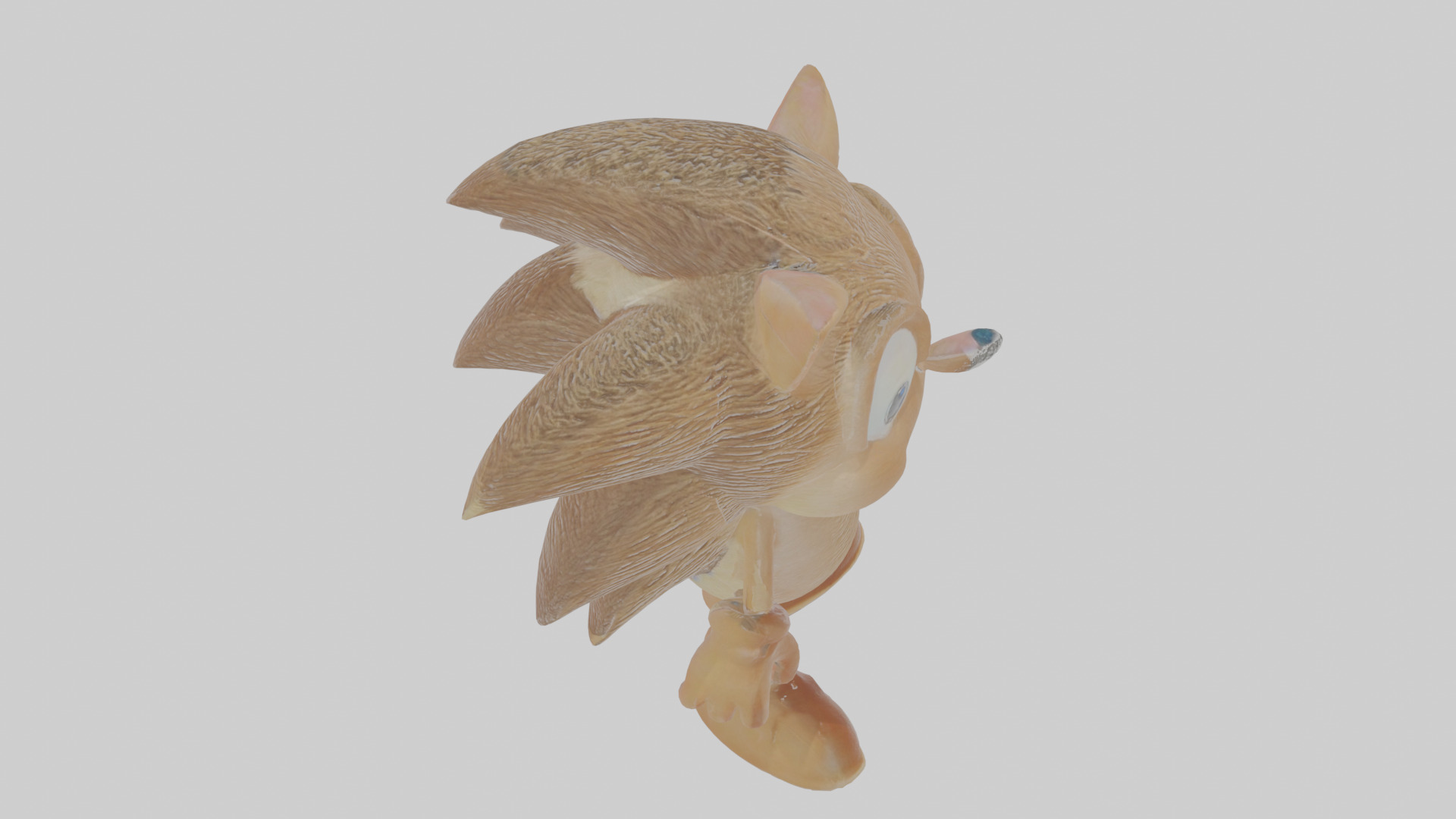 Cartoon Hedgehog Low-poly 3D model_28