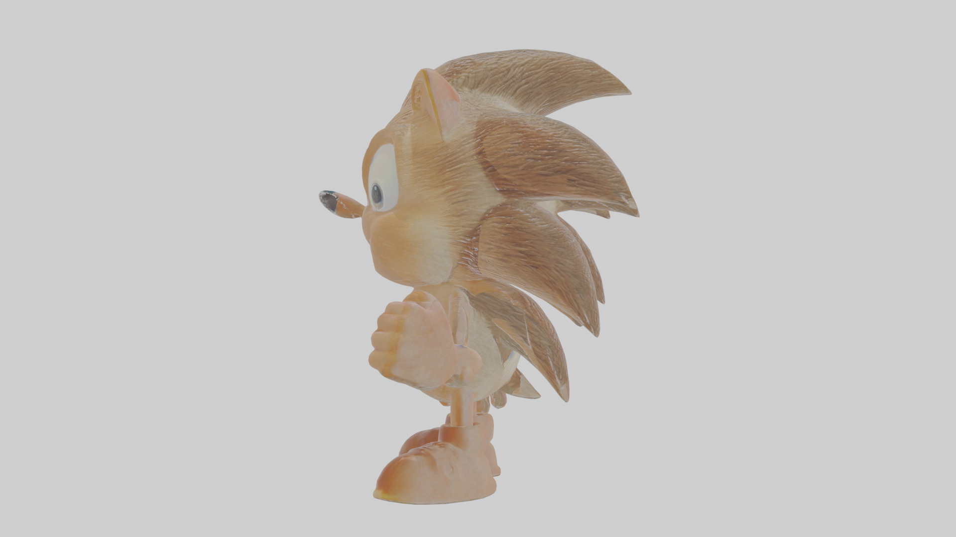 Cartoon Hedgehog Low-poly 3D model_20