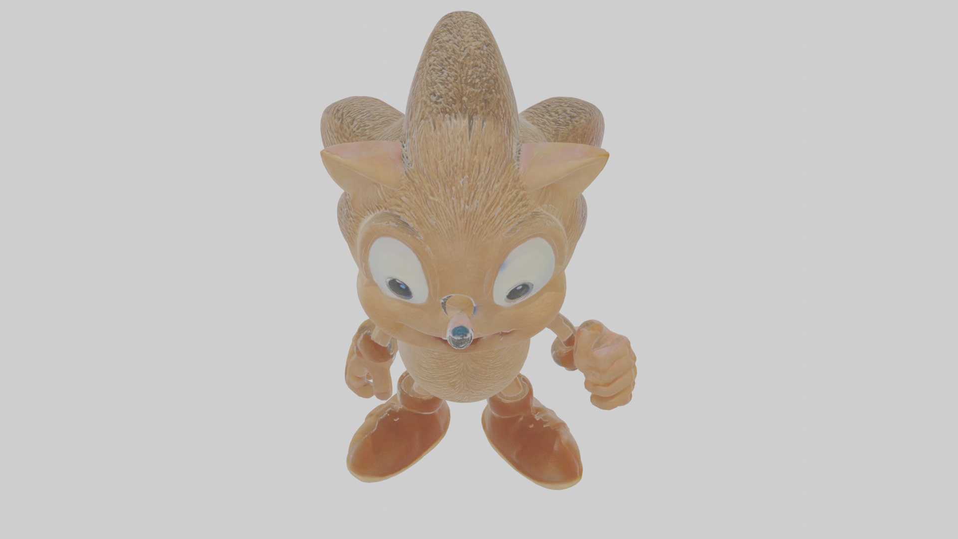 Cartoon Hedgehog Low-poly 3D model_25