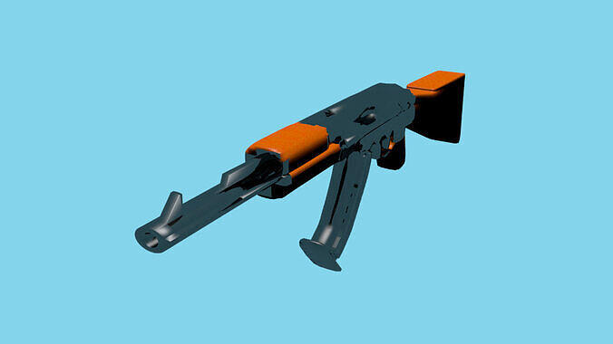 ak 47 high poly 3D model