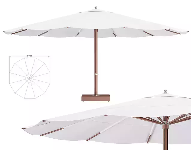Ocean Master Classic Round Parasol