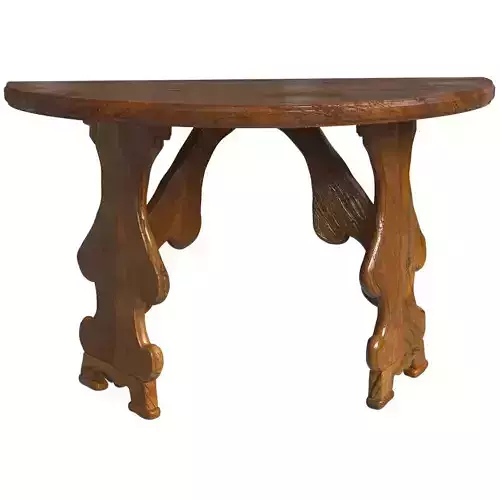 Half tables lyre legs 18th century