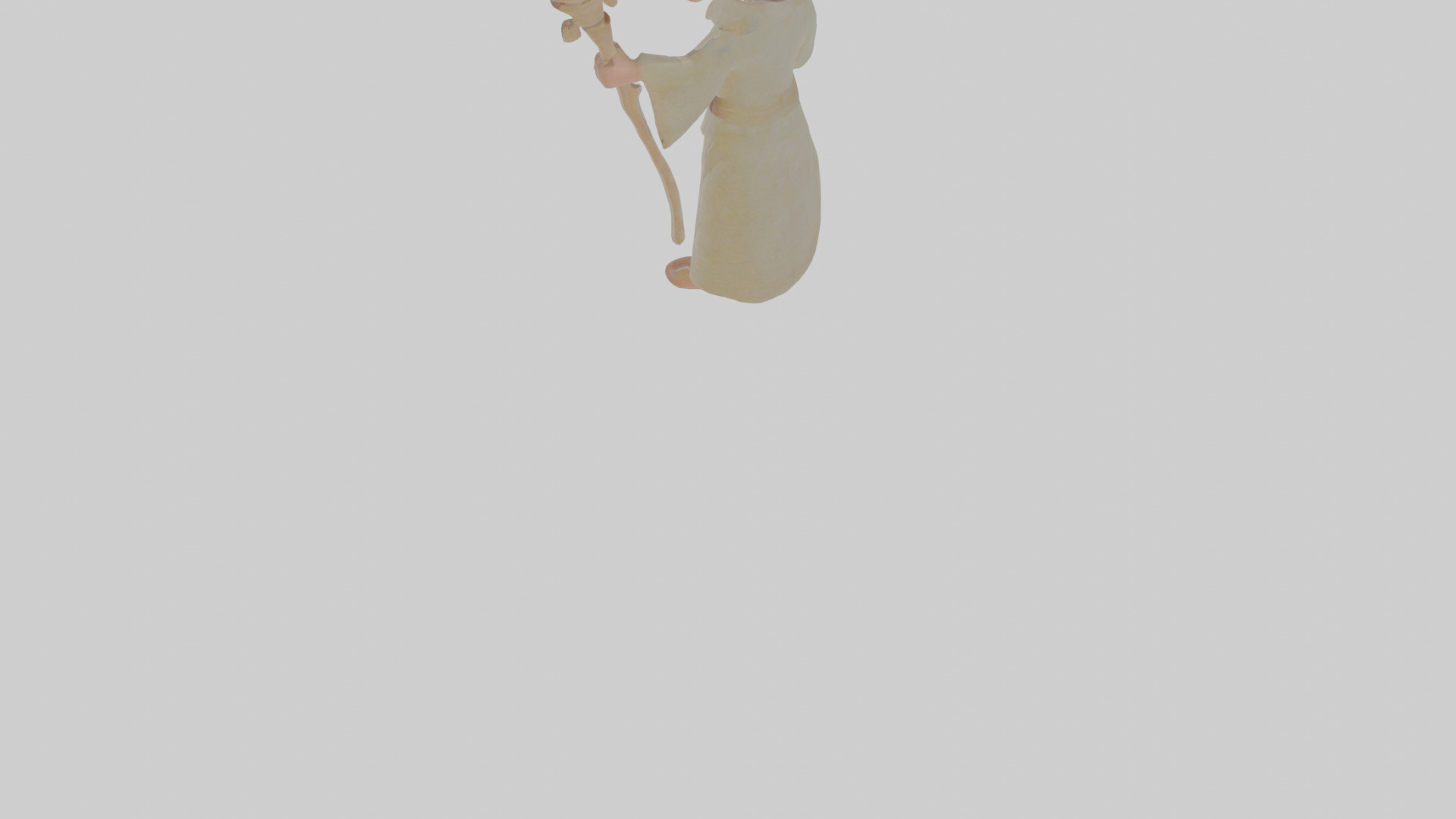 Cartoon Henrietta the Healer of Haunted Humans Model Low-poly 3D model_3