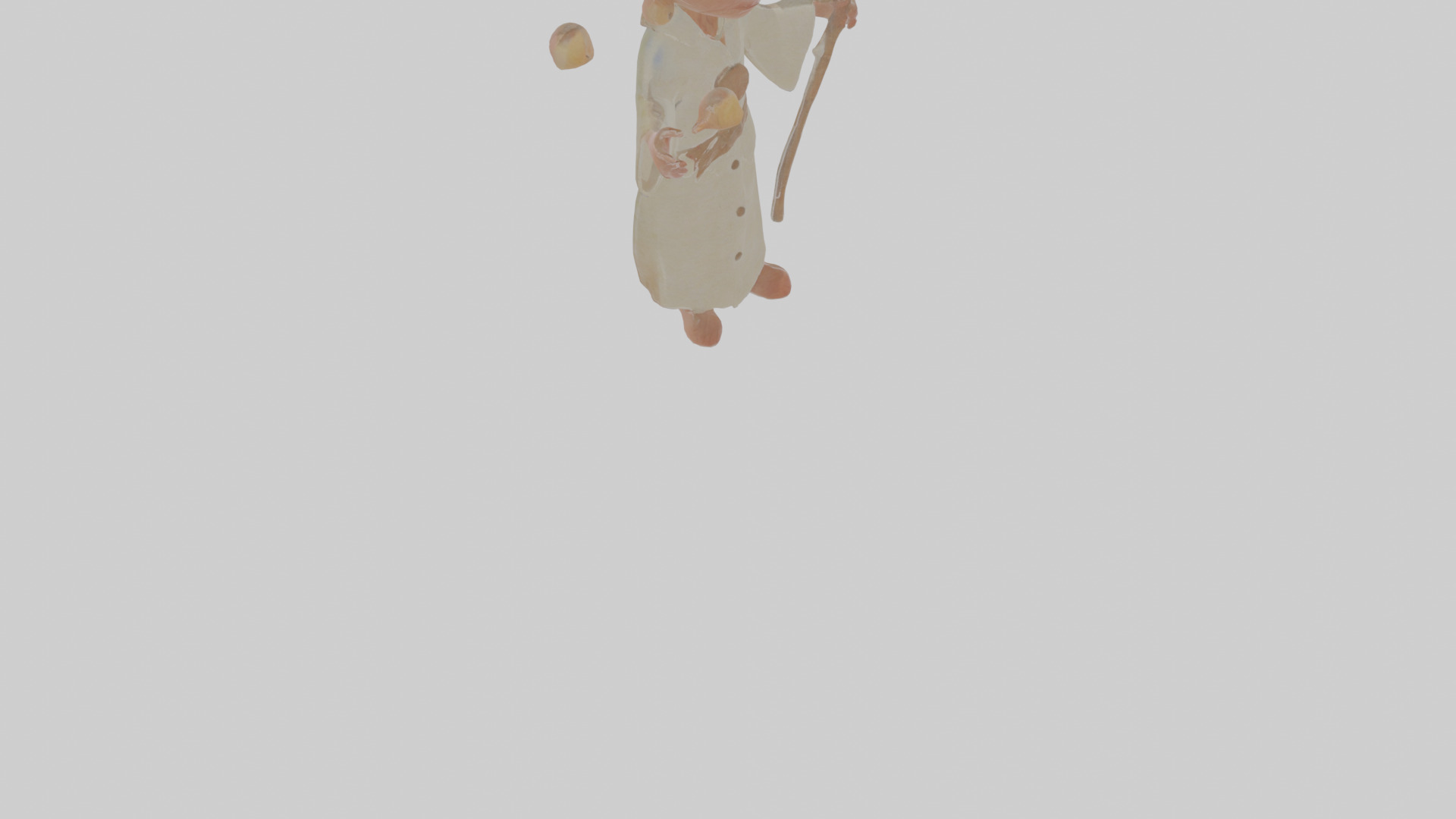 Cartoon Henrietta the Healer of Haunted Humans Model Low-poly 3D model_8