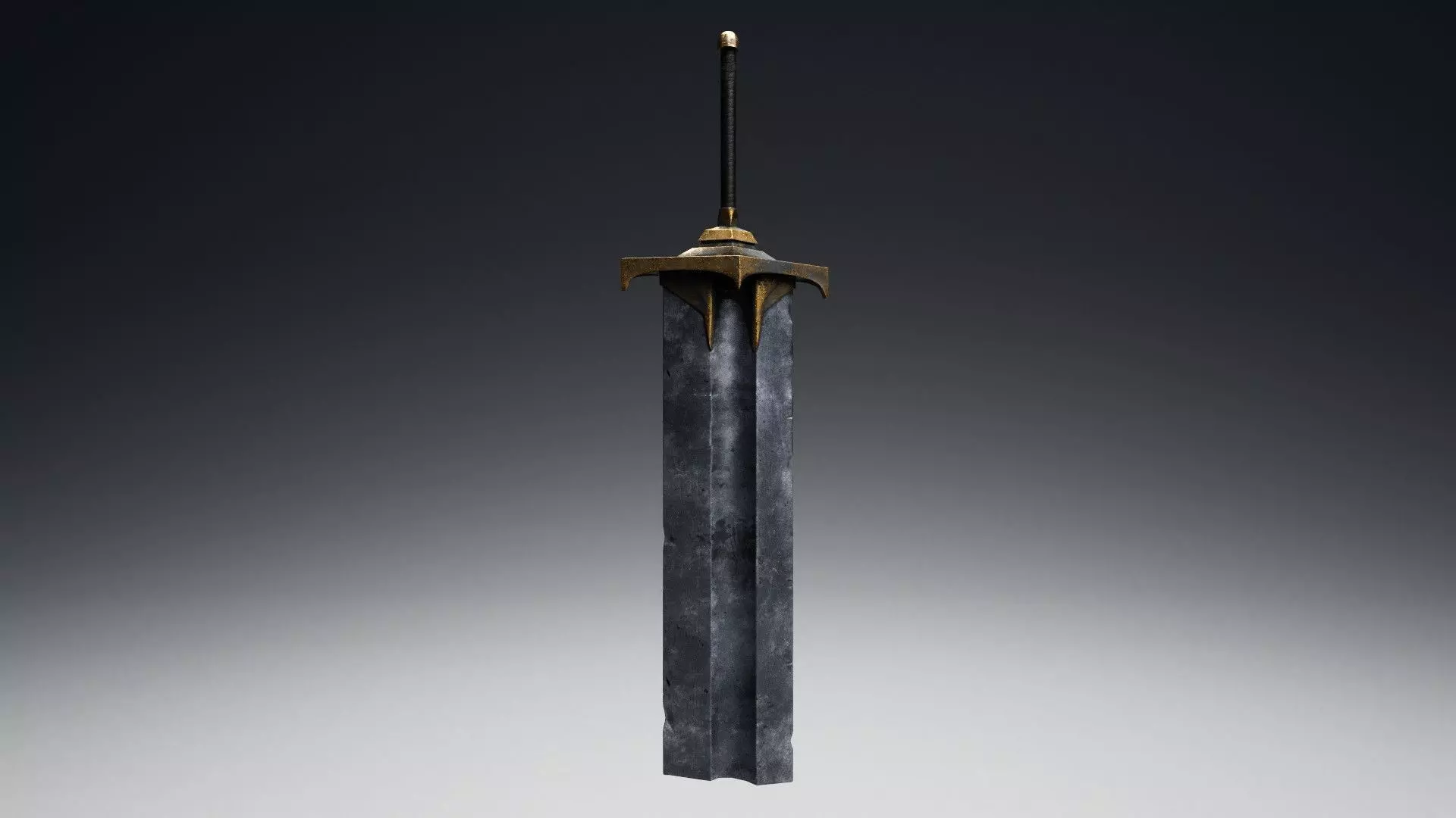 Low poly The Bifurca Blade Low-poly 3D model_0