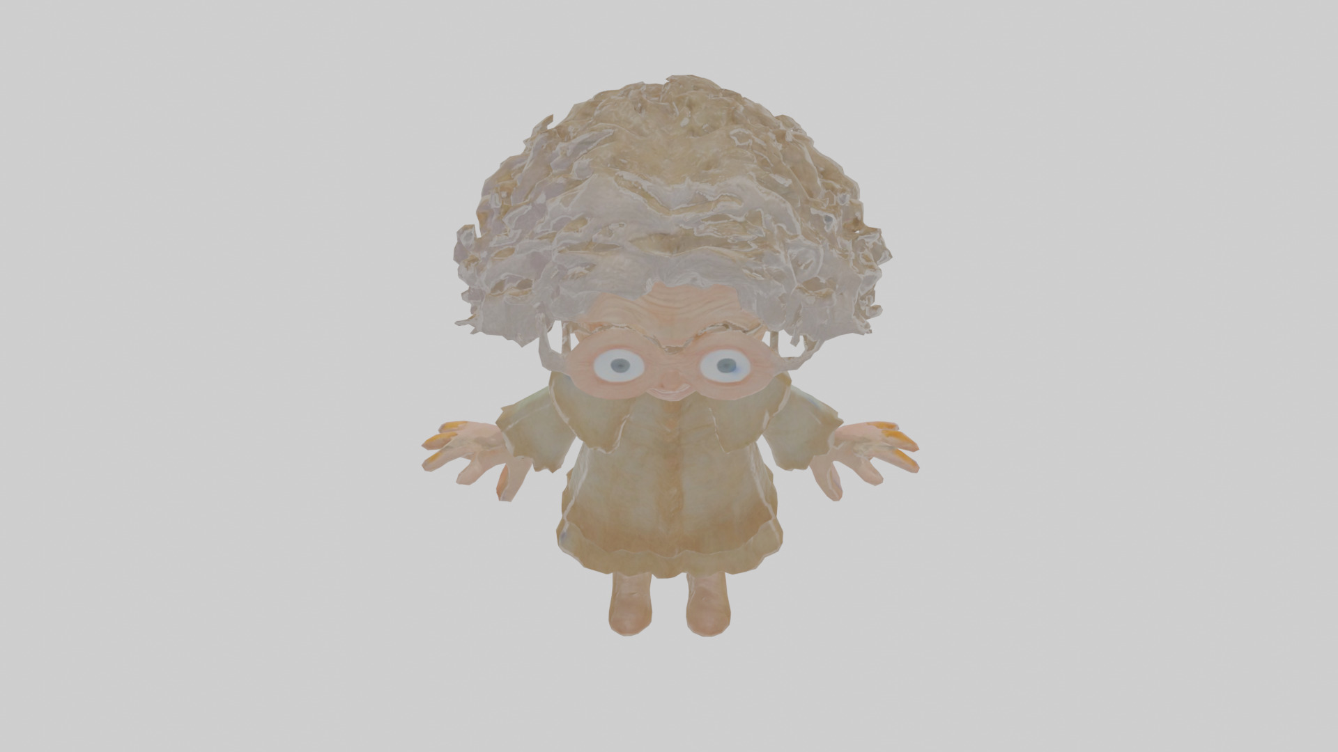 Cartoon Henrietta the Hoarder of Haunted Heirlooms Model Low-poly 3D model_25