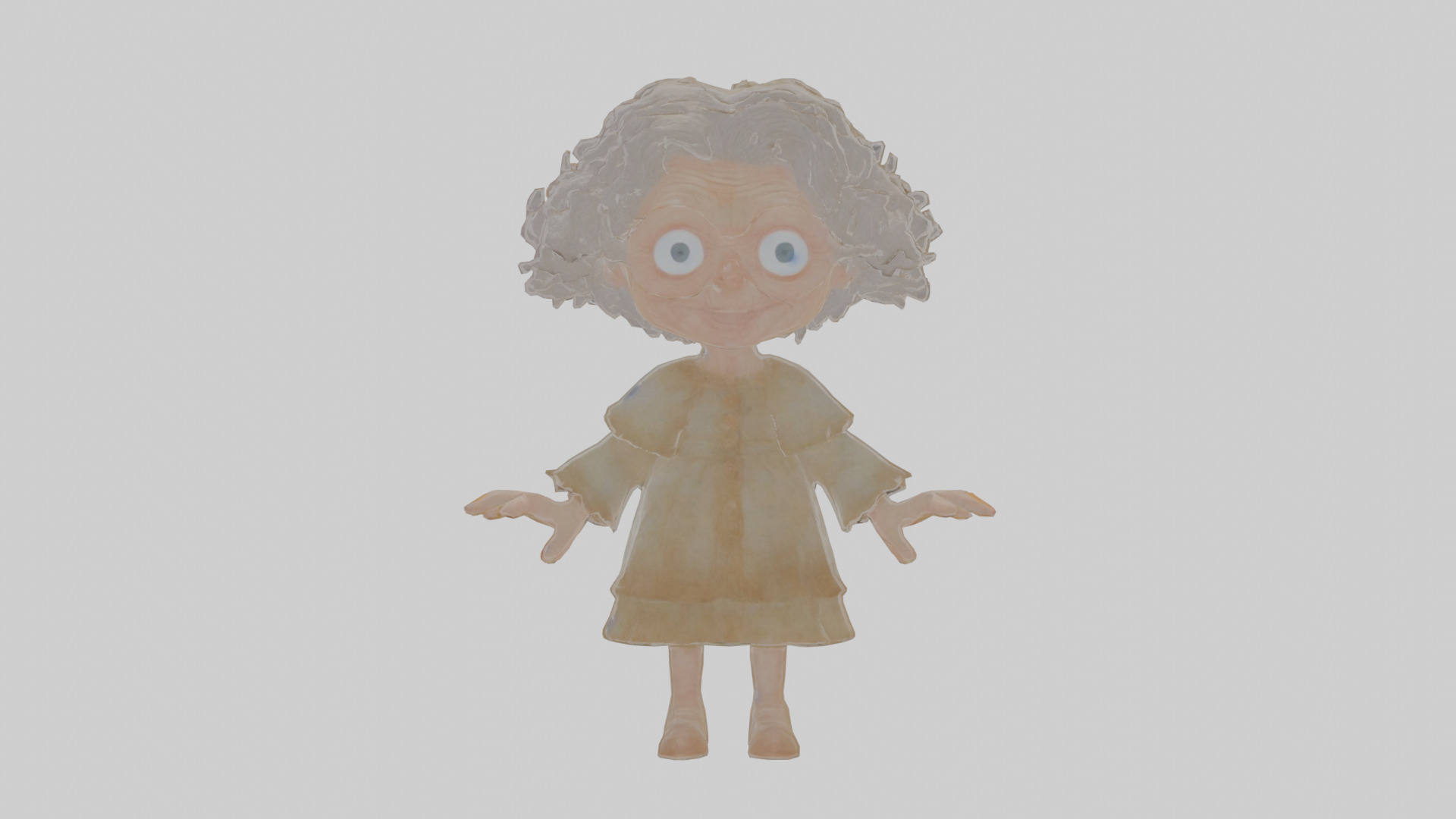 Cartoon Henrietta the Hoarder of Haunted Heirlooms Model Low-poly 3D model_14