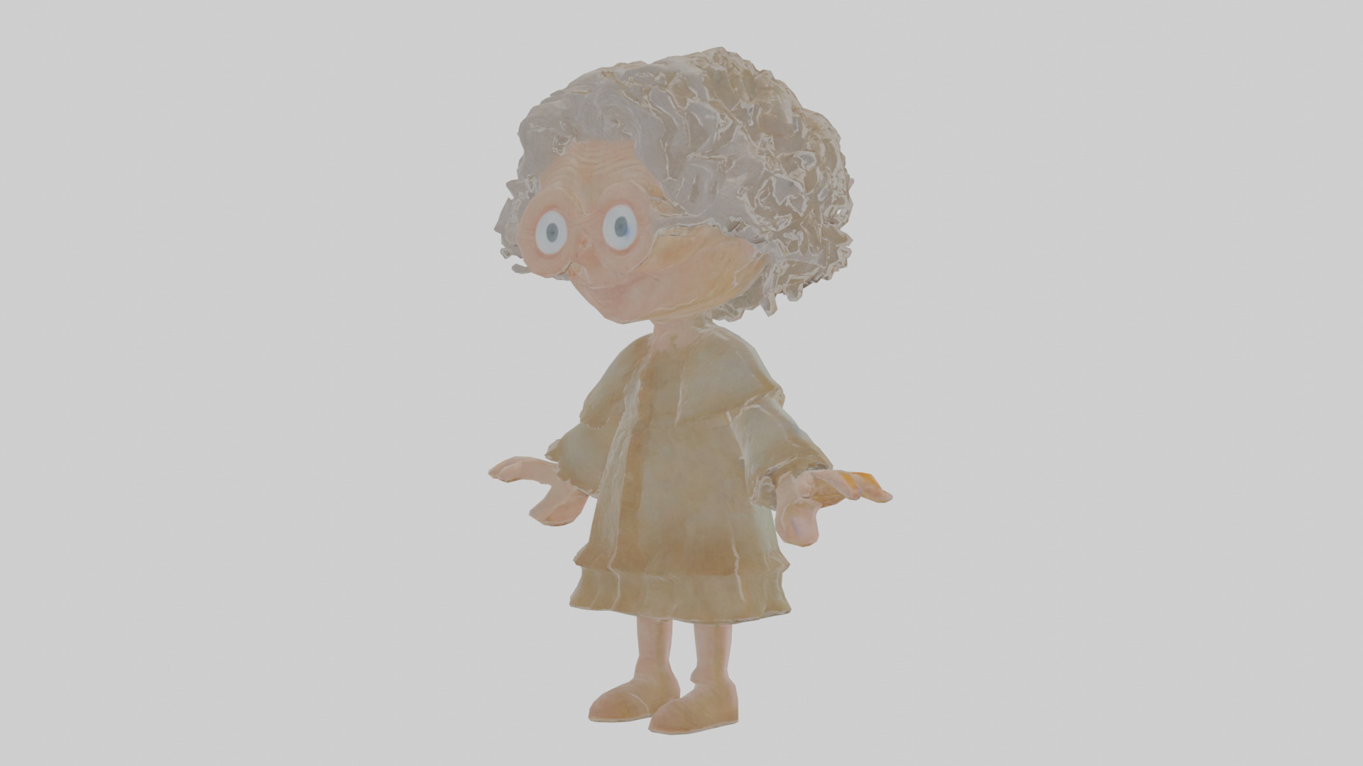 Cartoon Henrietta the Hoarder of Haunted Heirlooms Model Low-poly 3D model_13