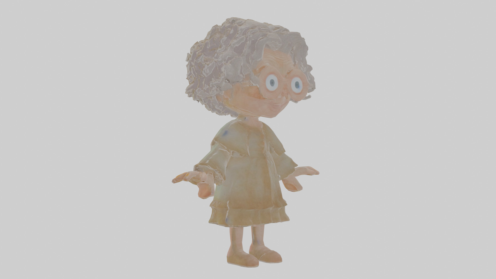 Cartoon Henrietta the Hoarder of Haunted Heirlooms Model Low-poly 3D model_18