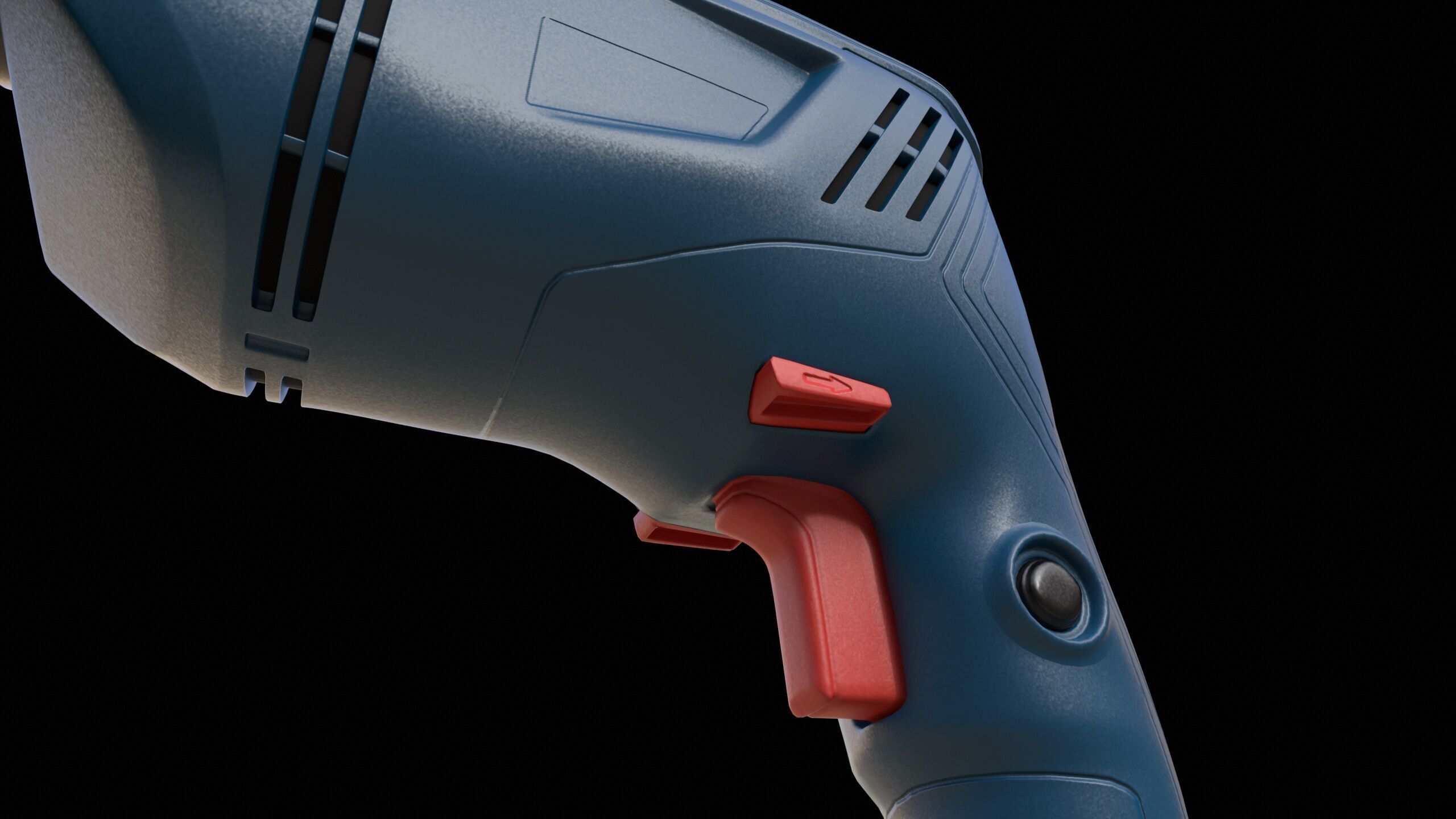 Impact Drill Machine PBR Low-poly 3D model_6