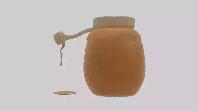 Cartoon Honey Jar