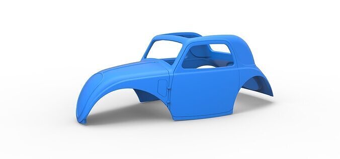 Shell of Vintage front engine dragster Version 5 Scale 1 to 25 3D print model