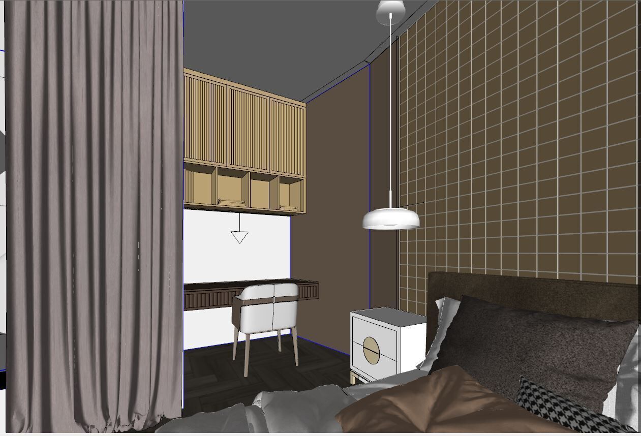 BEDROOM STYLE MODERN  3D model_8