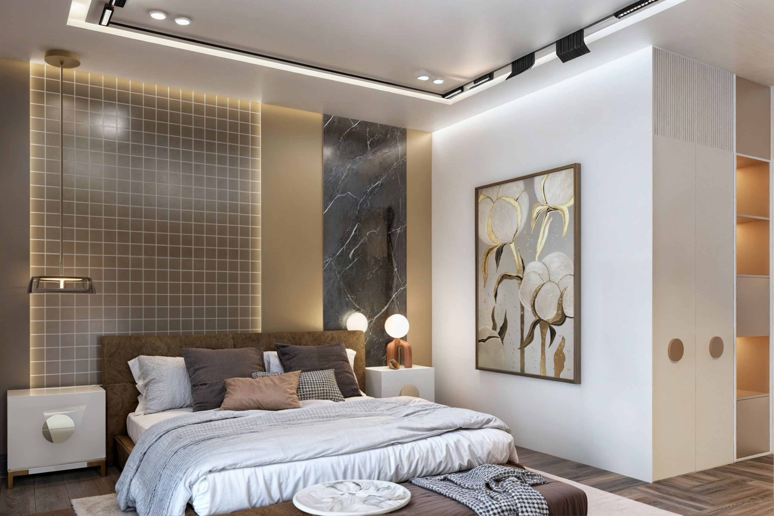 BEDROOM STYLE MODERN  3D model_1