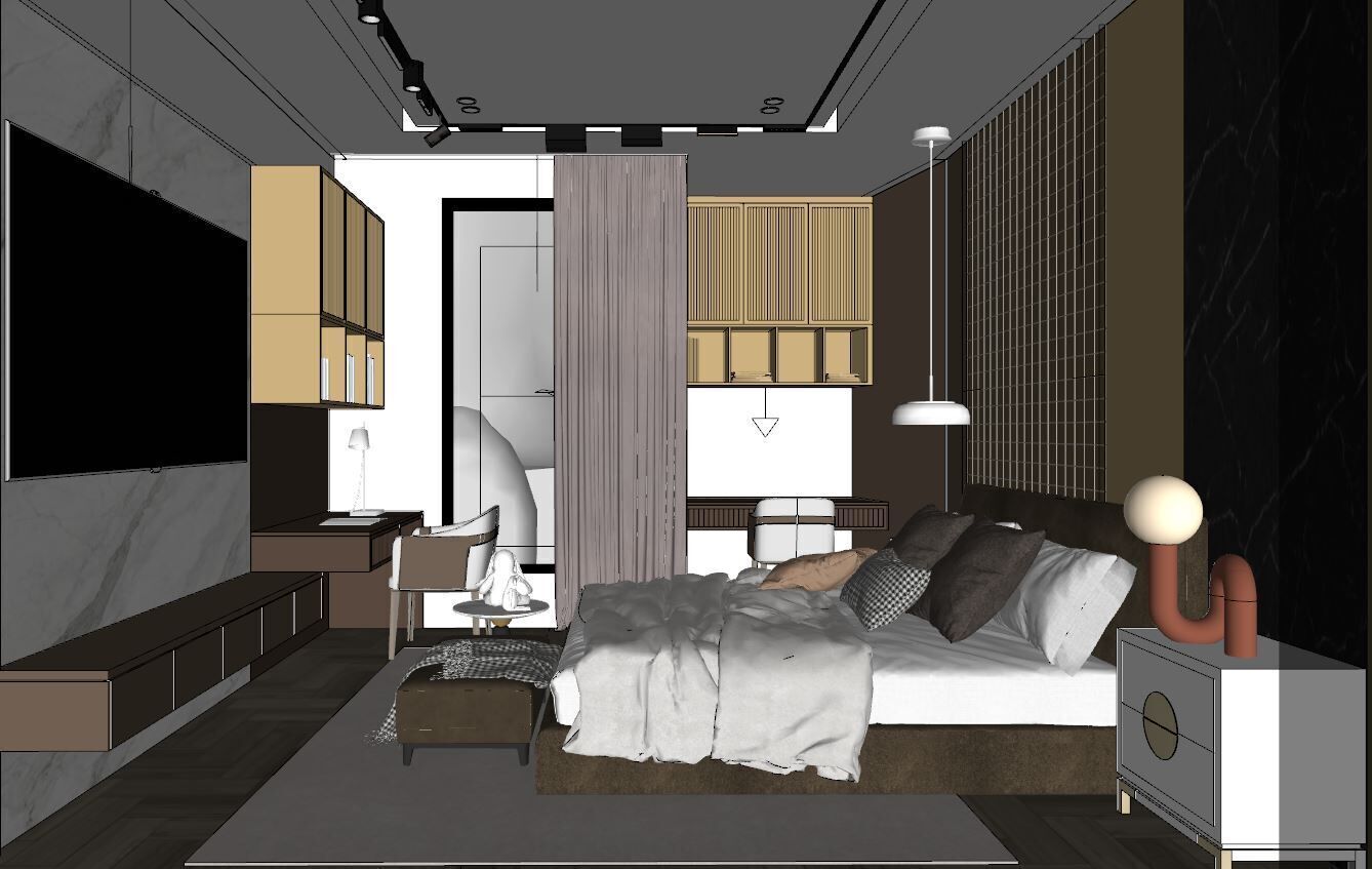 BEDROOM STYLE MODERN  3D model_6