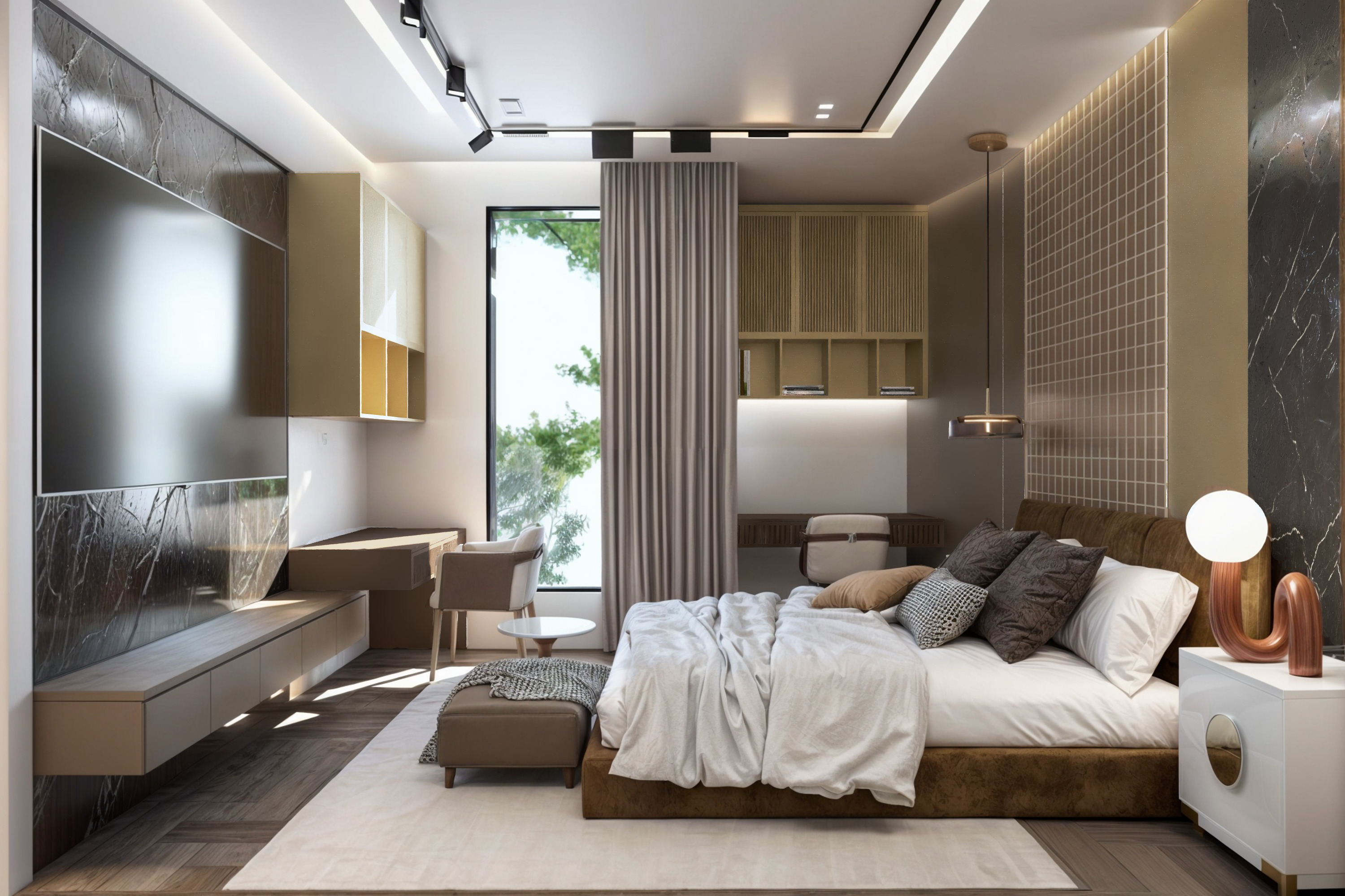 BEDROOM STYLE MODERN  3D model_2