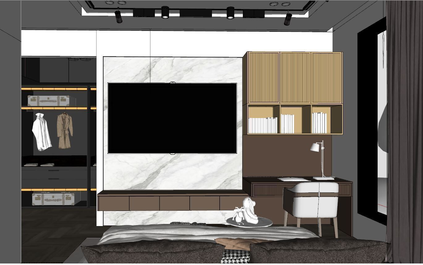 BEDROOM STYLE MODERN  3D model_7