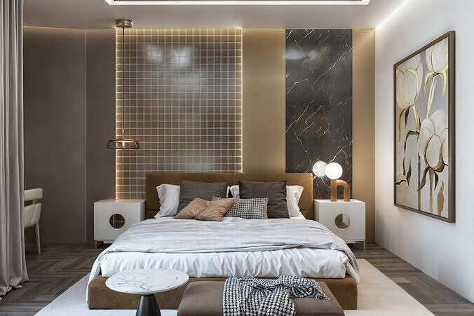 BEDROOM STYLE MODERN  3D model