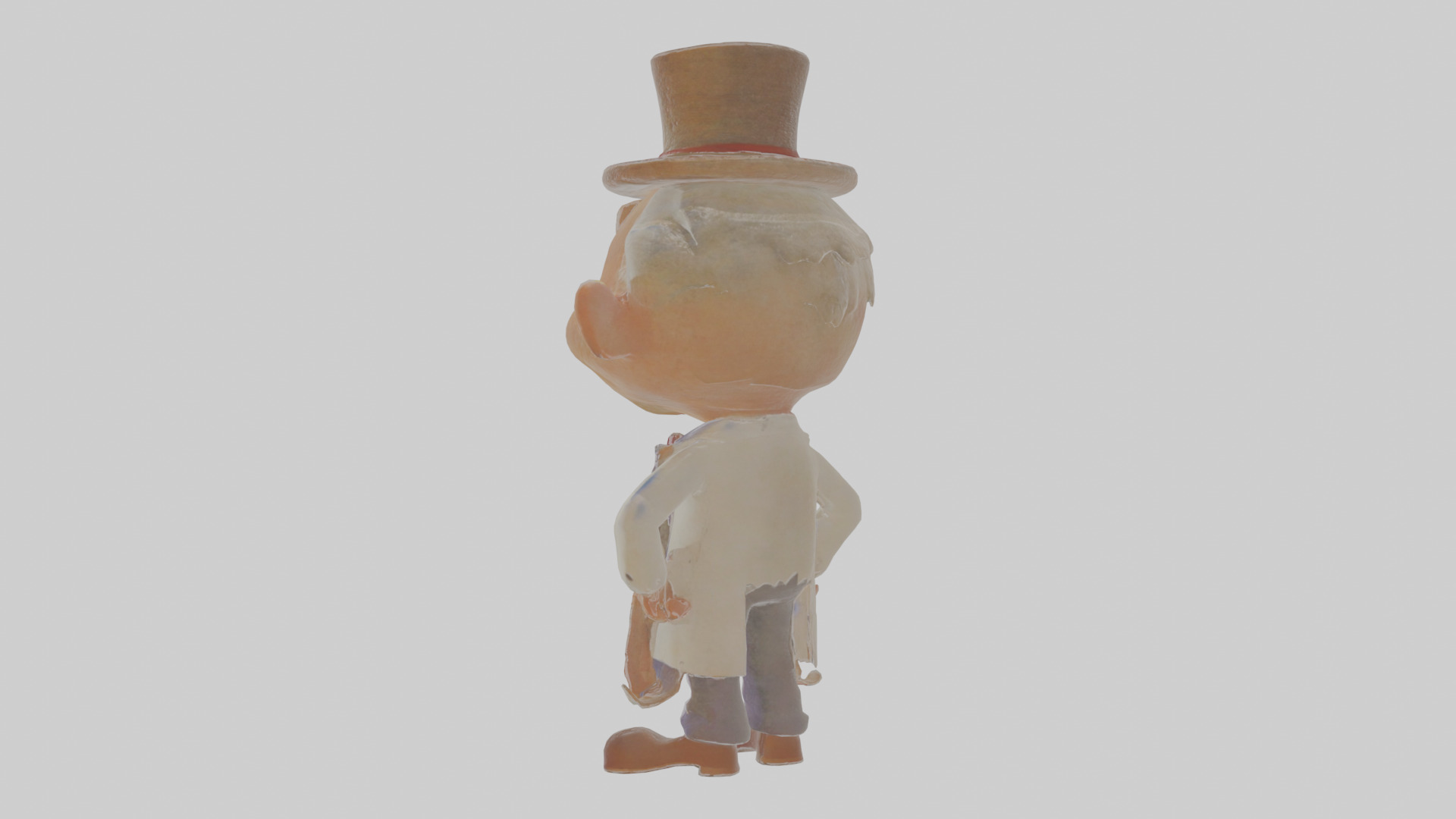 Cartoon Horace the Haunted Hotelier Model Low-poly 3D model_2