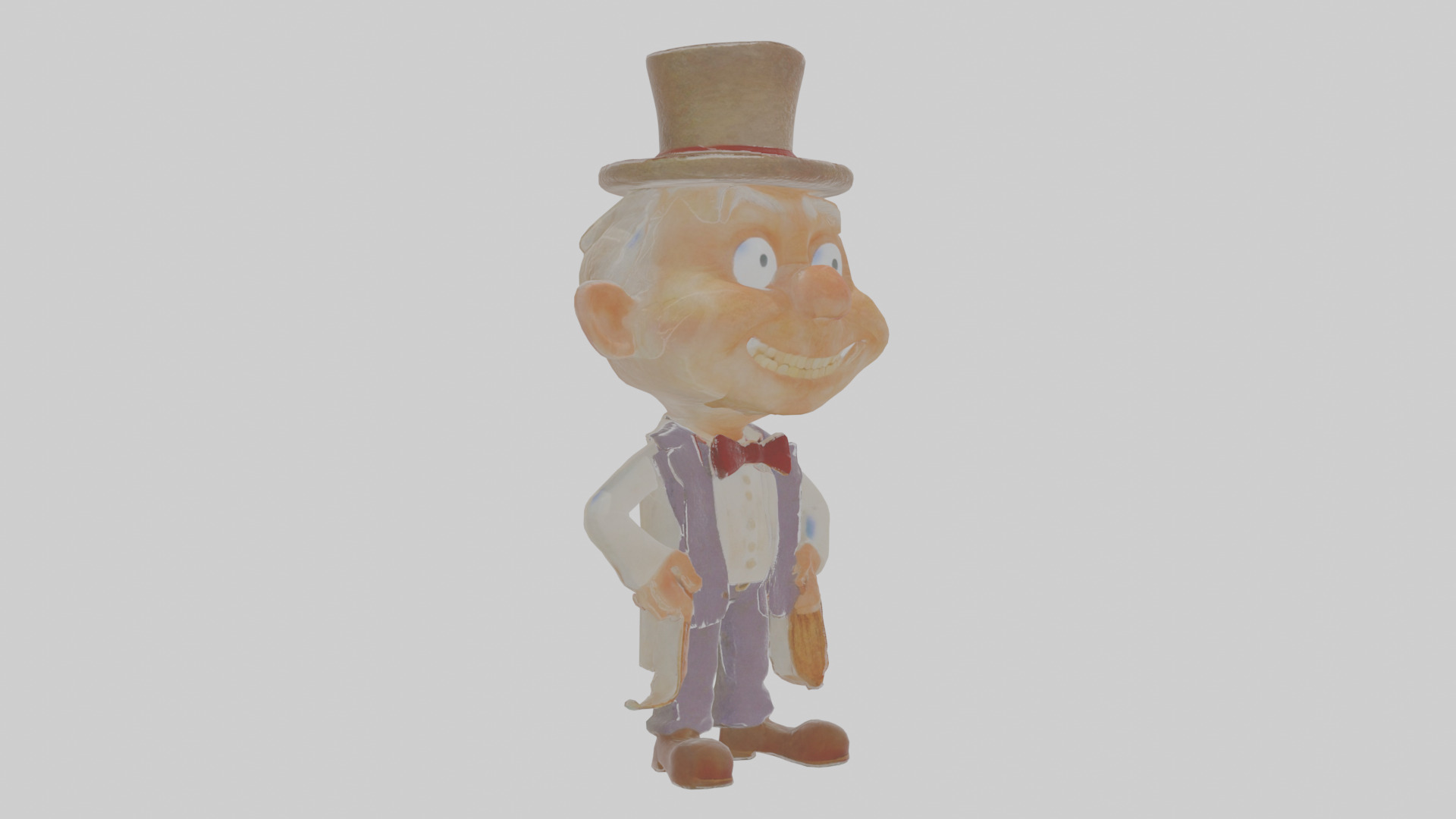 Cartoon Horace the Haunted Hotelier Model Low-poly 3D model_17