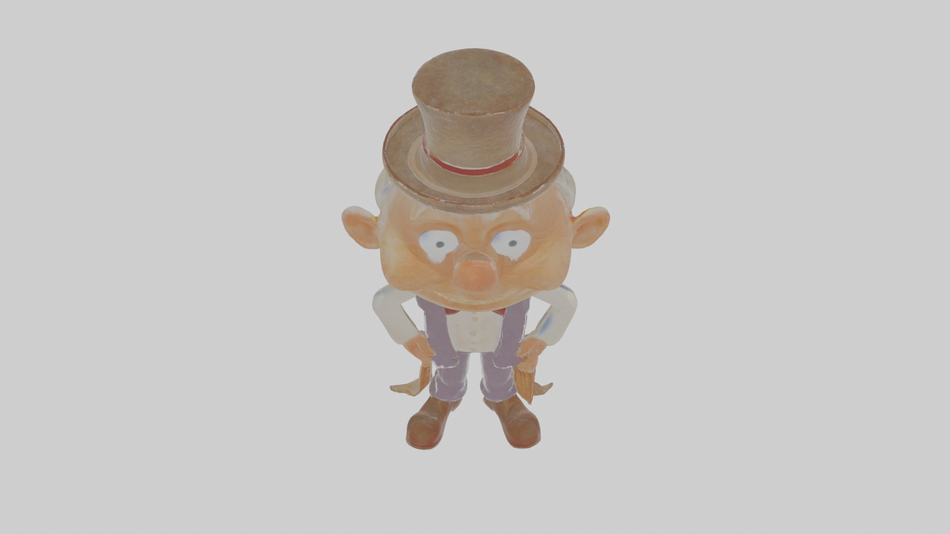Cartoon Horace the Haunted Hotelier Model Low-poly 3D model_24