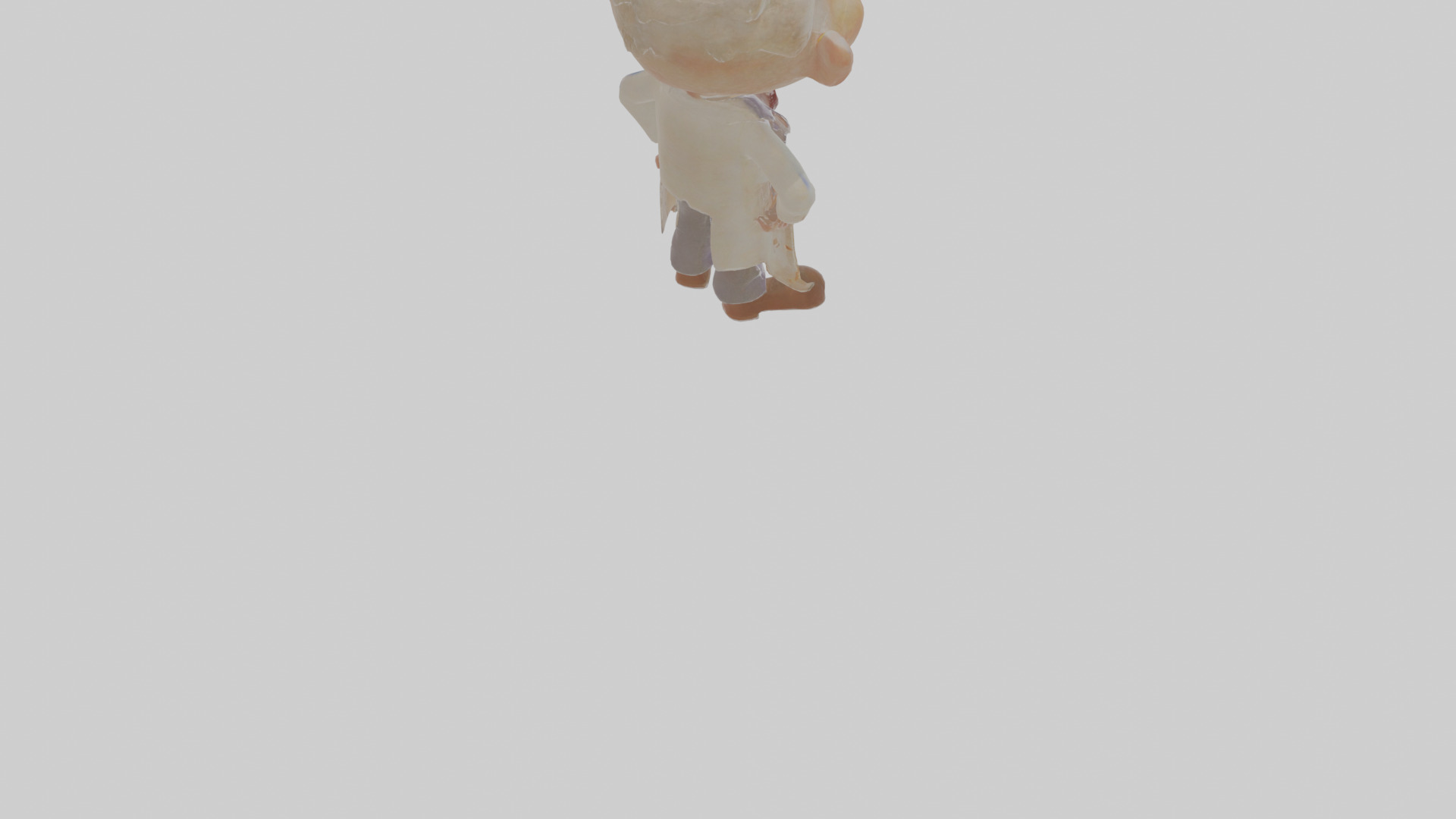 Cartoon Horace the Haunted Hotelier Model Low-poly 3D model_7