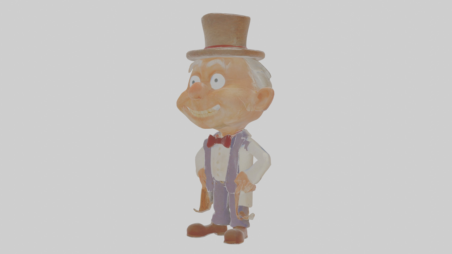 Cartoon Horace the Haunted Hotelier Model Low-poly 3D model_13