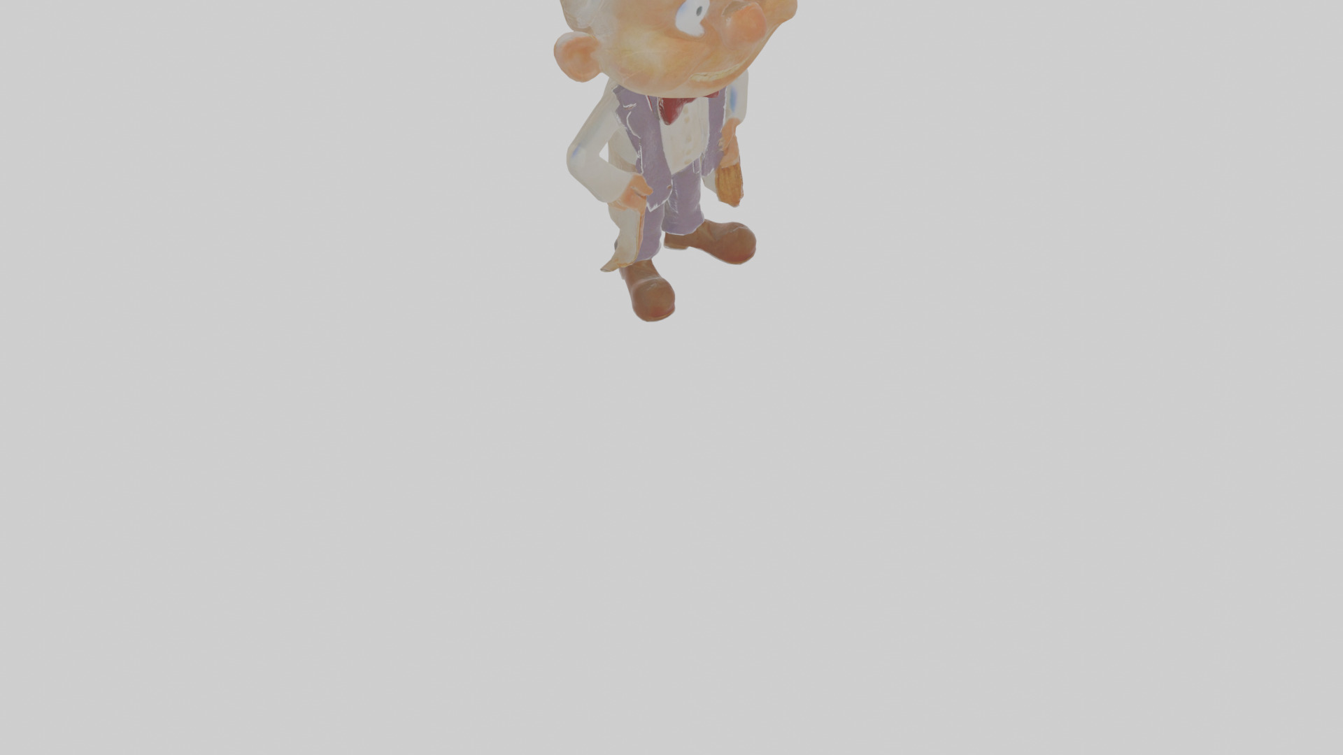 Cartoon Horace the Haunted Hotelier Model Low-poly 3D model_10