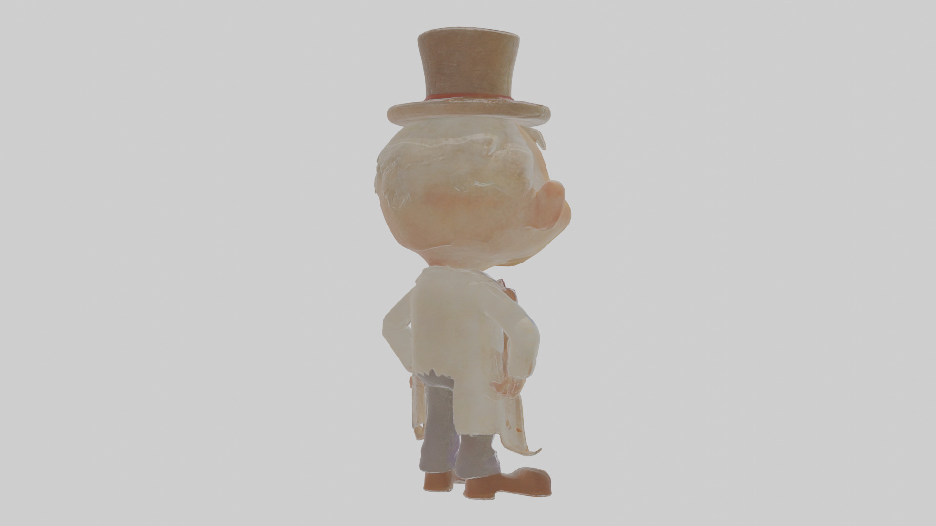 Cartoon Horace the Haunted Hotelier Model Low-poly 3D model_3