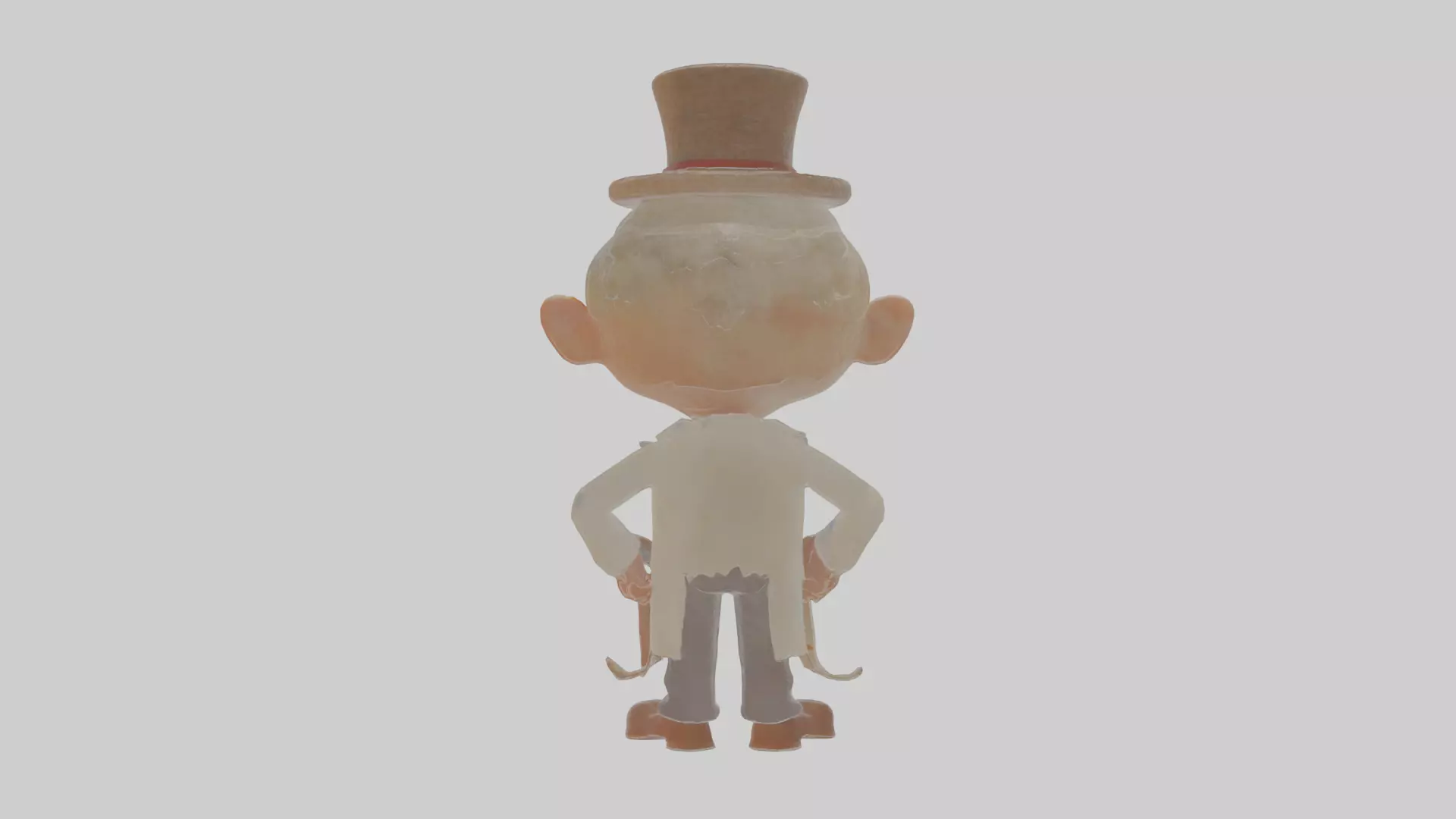 Cartoon Horace the Haunted Hotelier Model Low-poly 3D model_0