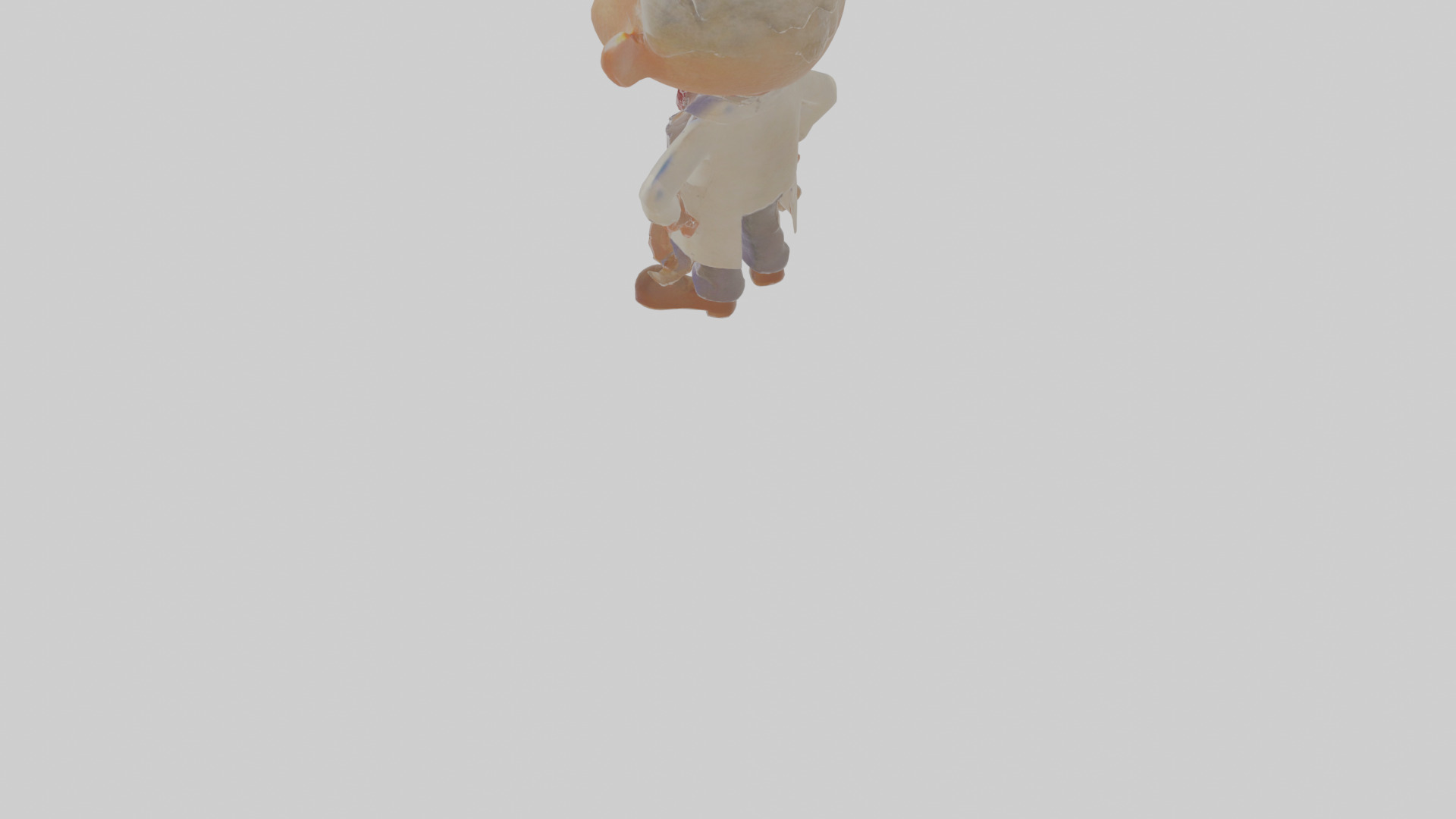 Cartoon Horace the Haunted Hotelier Model Low-poly 3D model_6