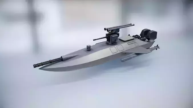 Naval combat drone