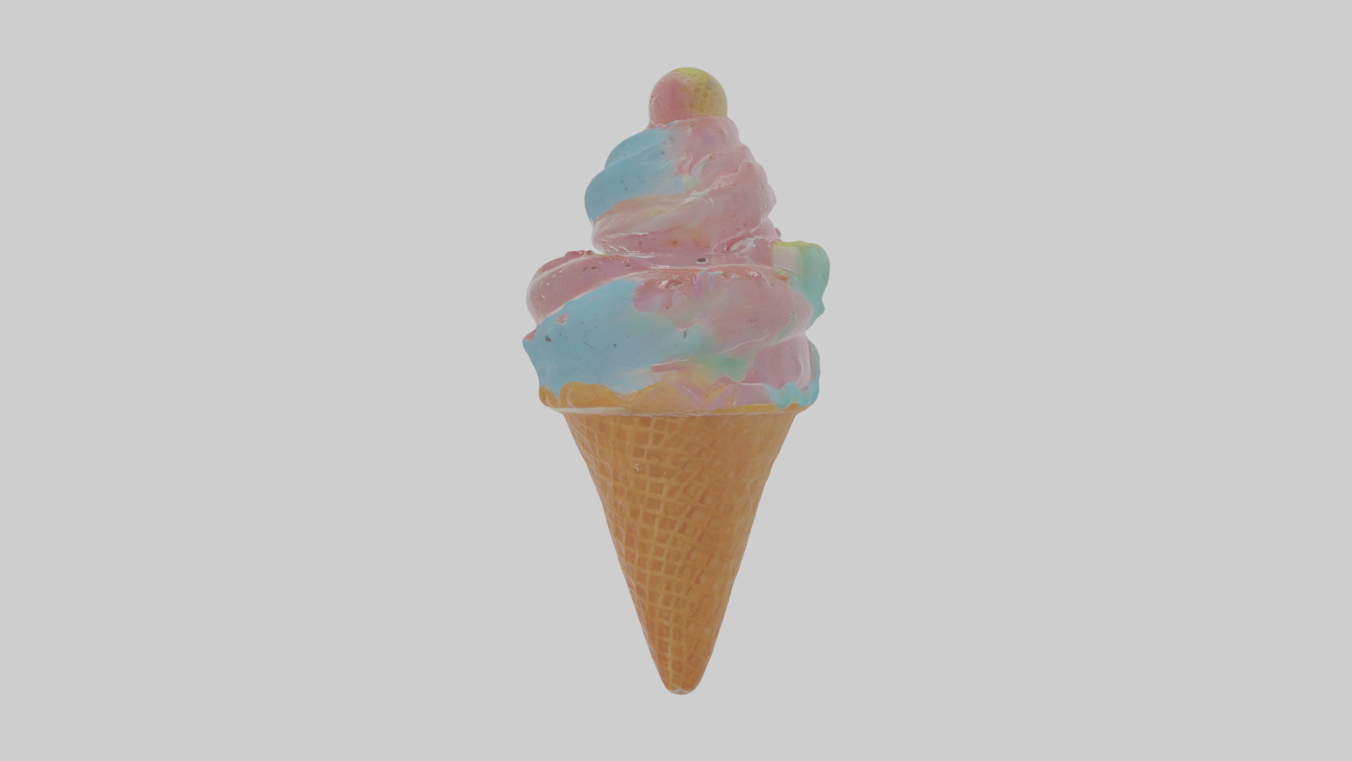 Cartoon Ice Cream Low-poly 3D model_19