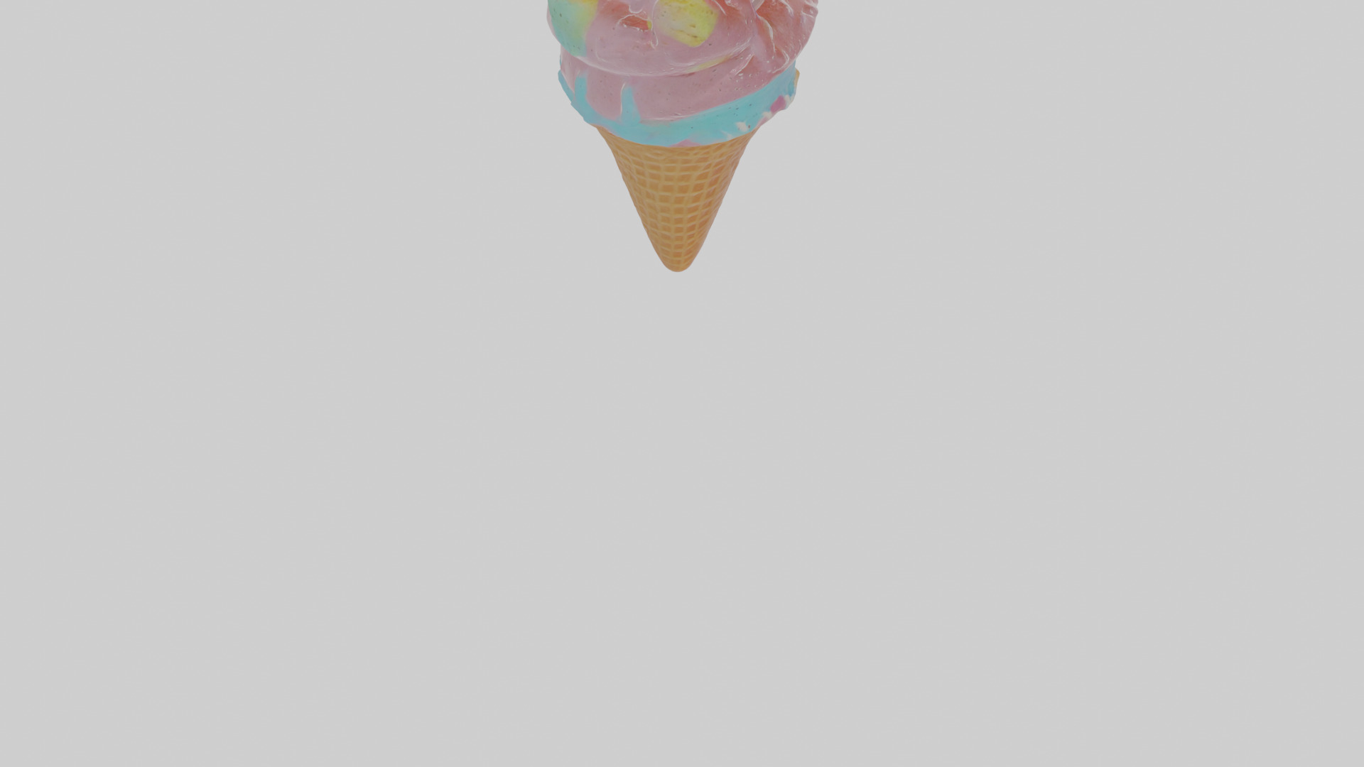 Cartoon Ice Cream Low-poly 3D model_6