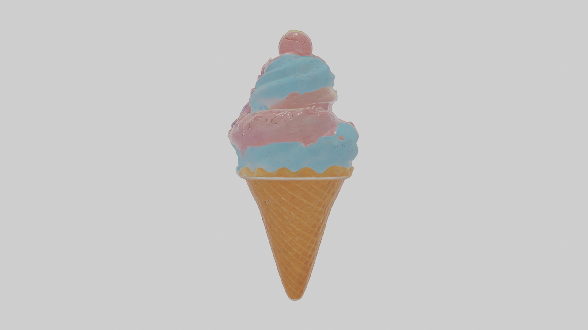 Cartoon Ice Cream Low-poly 3D model_14
