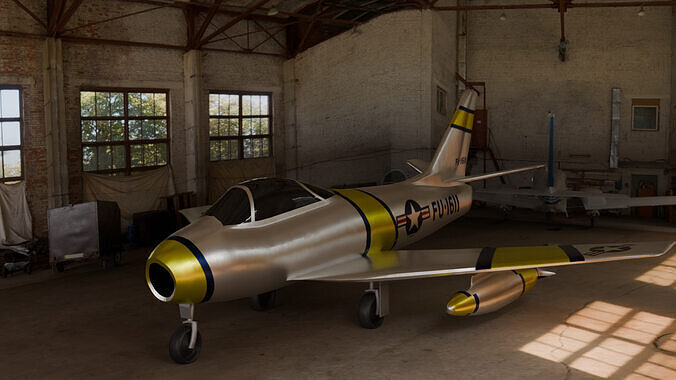 F-86 Sabre 3D model