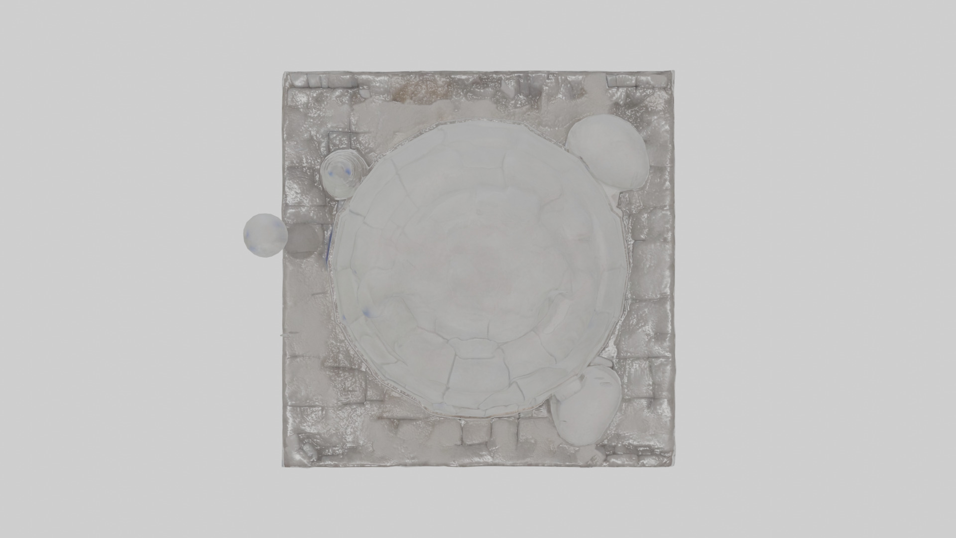 Cartoon Igloo Low-poly 3D model_22