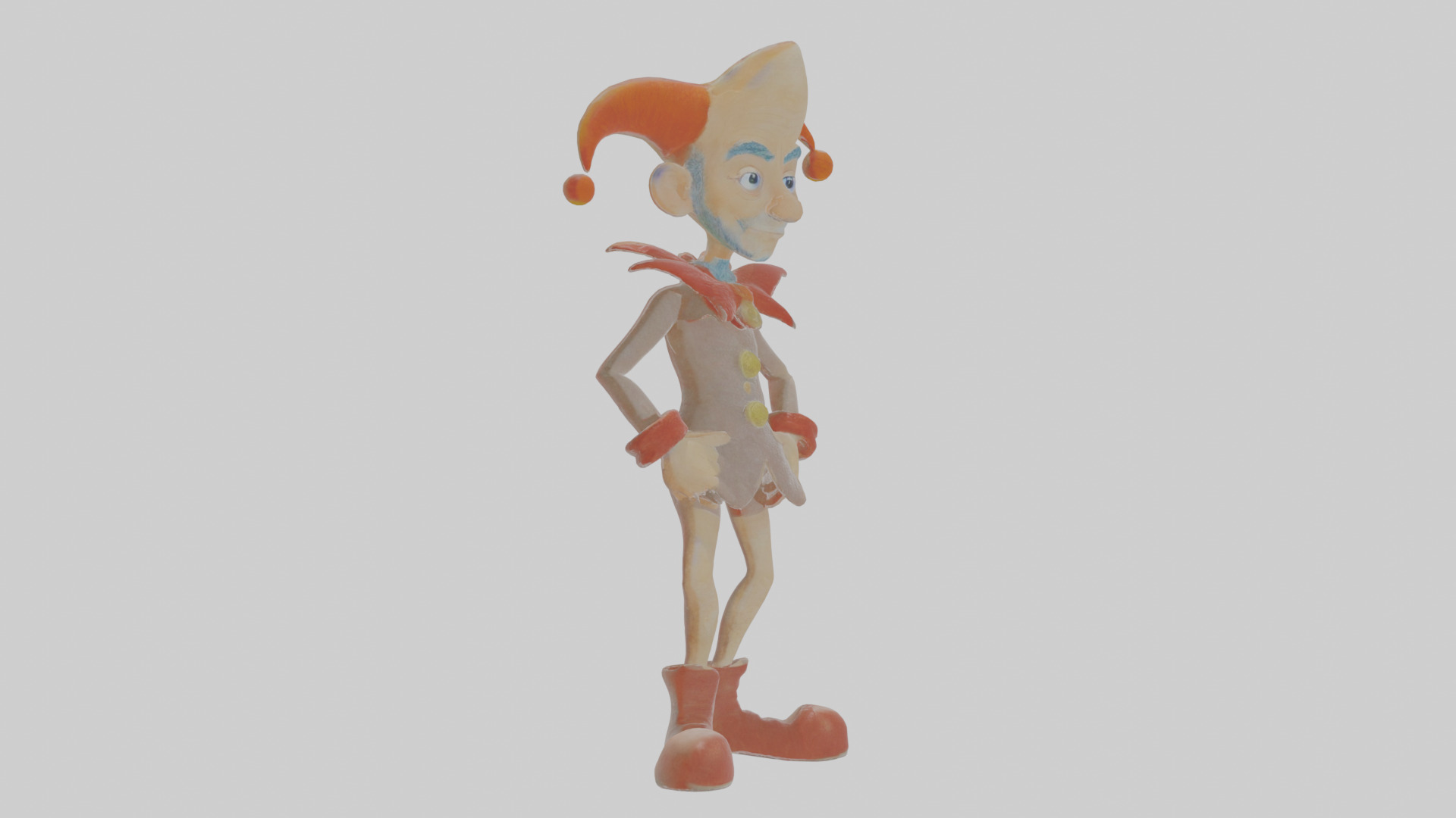 Cartoon Ignatius the Impersonator of Infernal Icons Model Low-poly 3D model_12