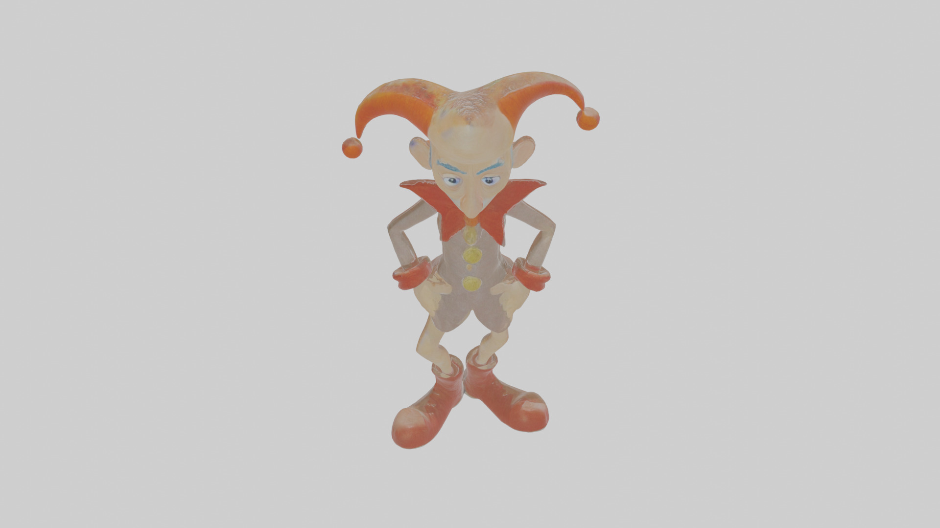 Cartoon Ignatius the Impersonator of Infernal Icons Model Low-poly 3D model_25