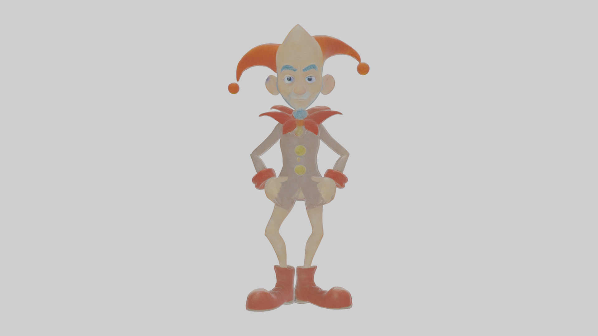 Cartoon Ignatius the Impersonator of Infernal Icons Model Low-poly 3D model_14