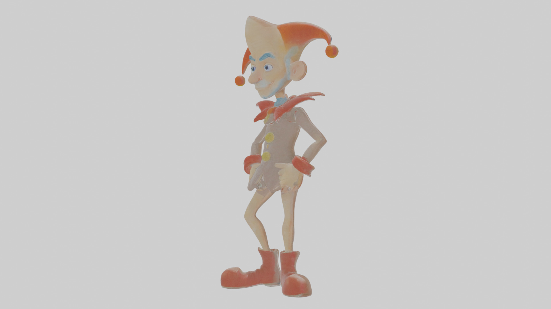 Cartoon Ignatius the Impersonator of Infernal Icons Model Low-poly 3D model_15